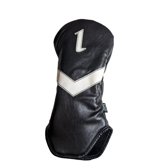 3x Maxfli Vintage Collection Black/White Golf Head Cover Driver/Fairway/Hybrid X - Picture 3 of 5